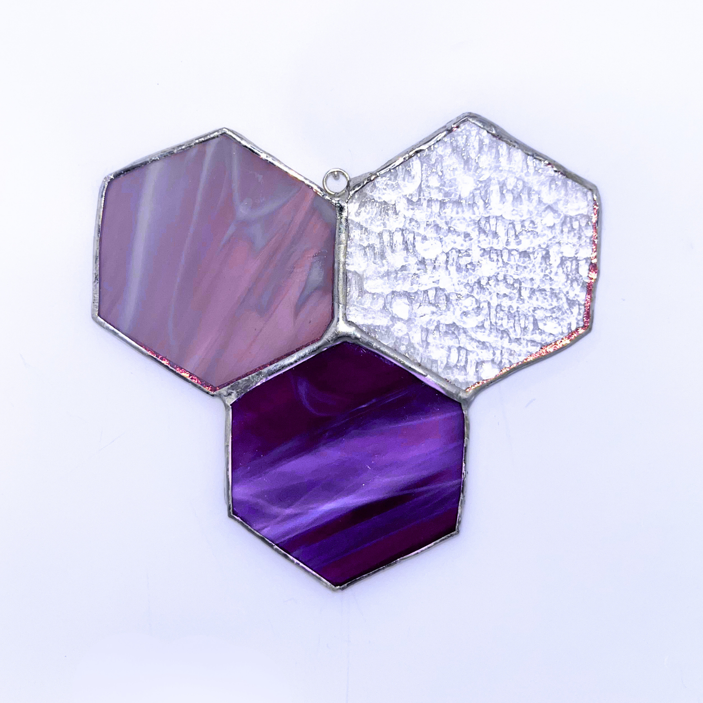 Honeycomb Stained Glass - 3 Piece
