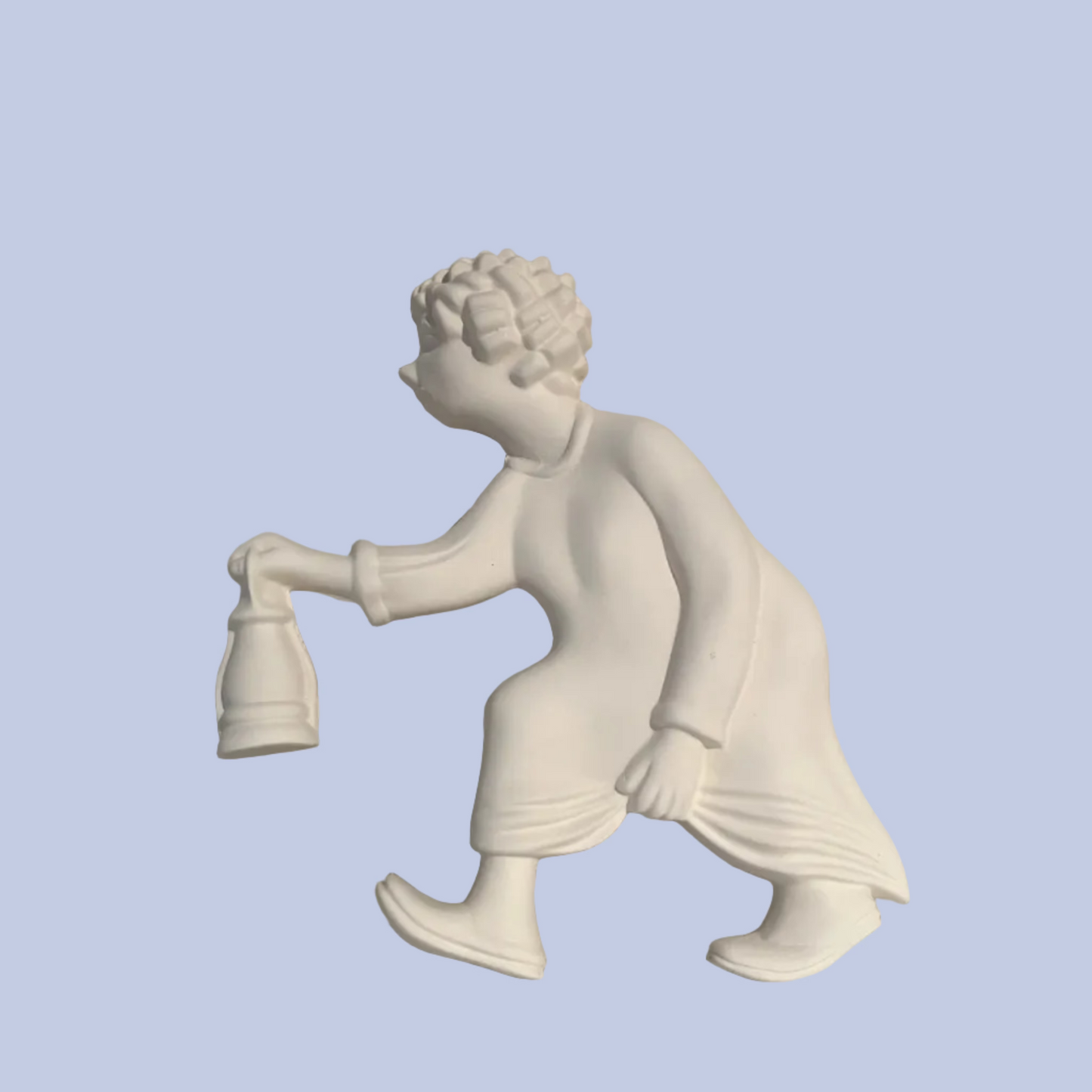 Walking Plaque Ceramic Bisque