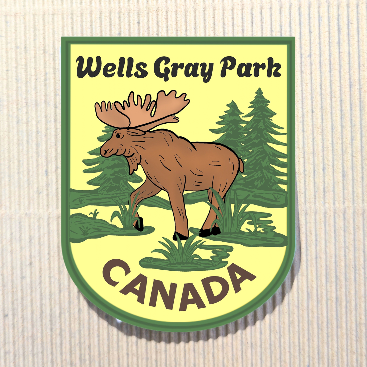 Wells Gray Moose Sticker