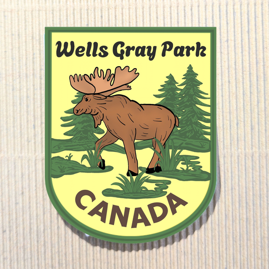 Wells Gray Moose Sticker