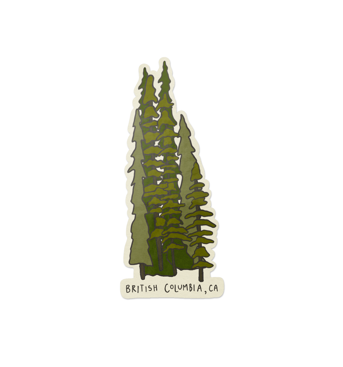 Tall Trees BC Sticker