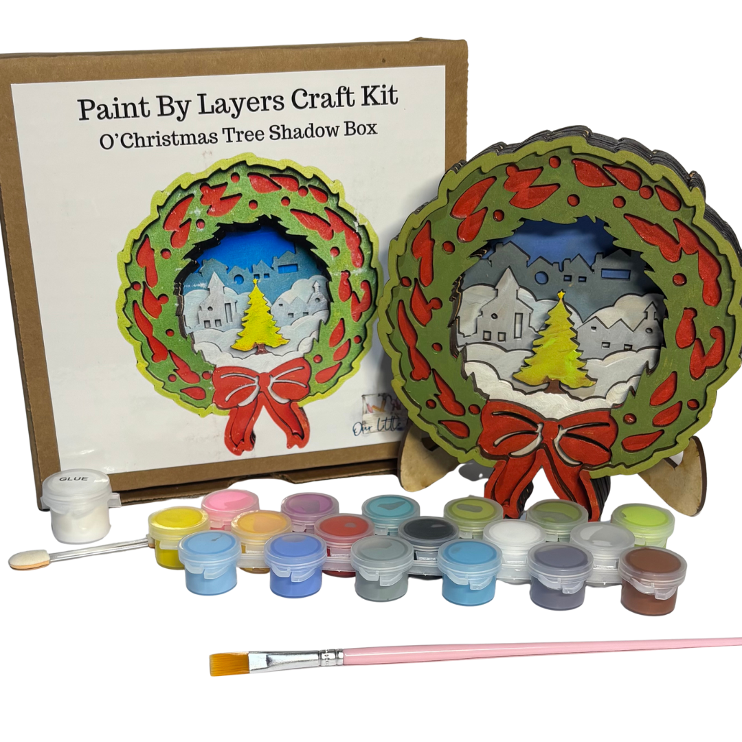 O Christmas Tree Shadow Box Kit