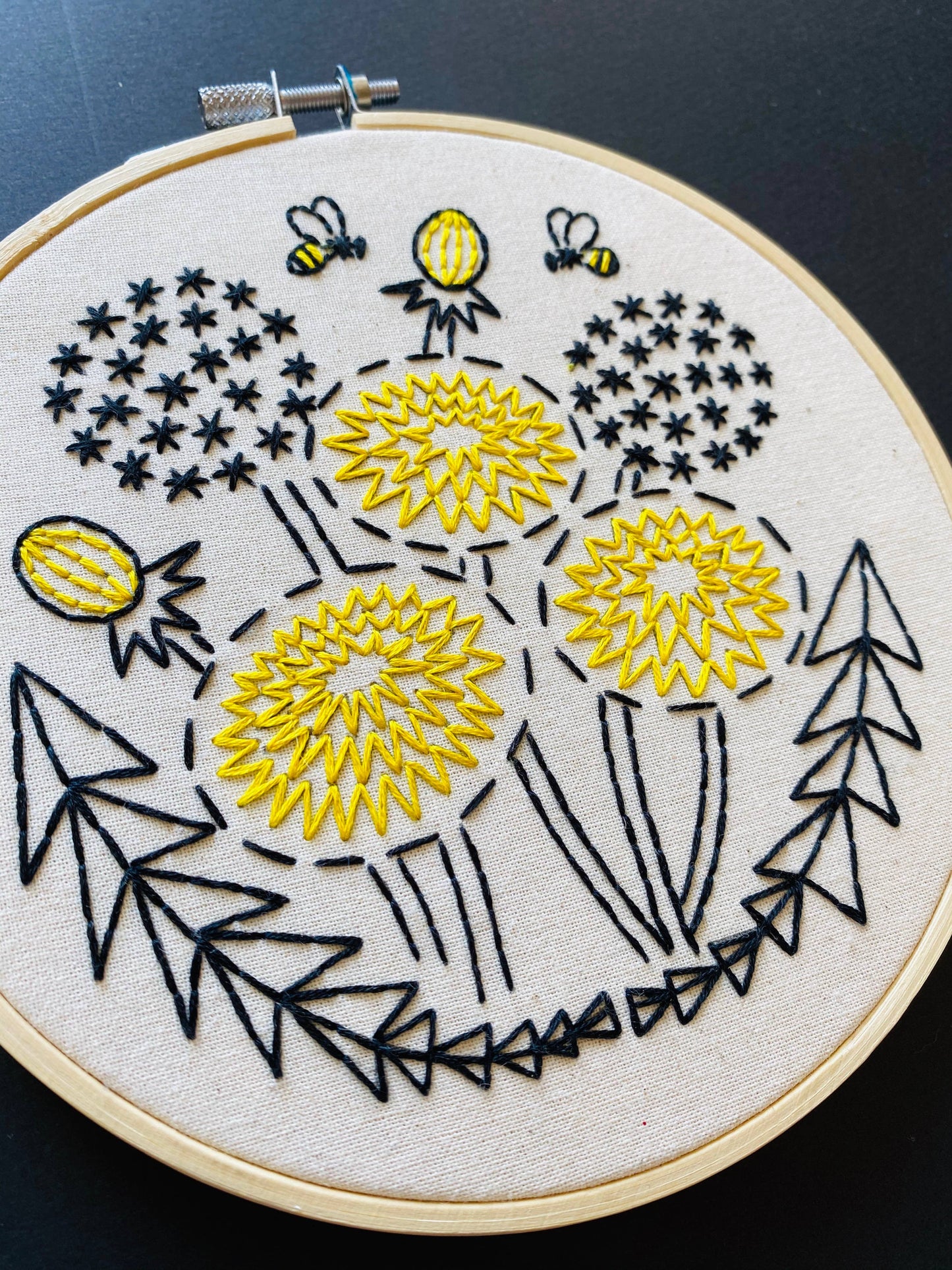 Dandelion Embroidery Kit