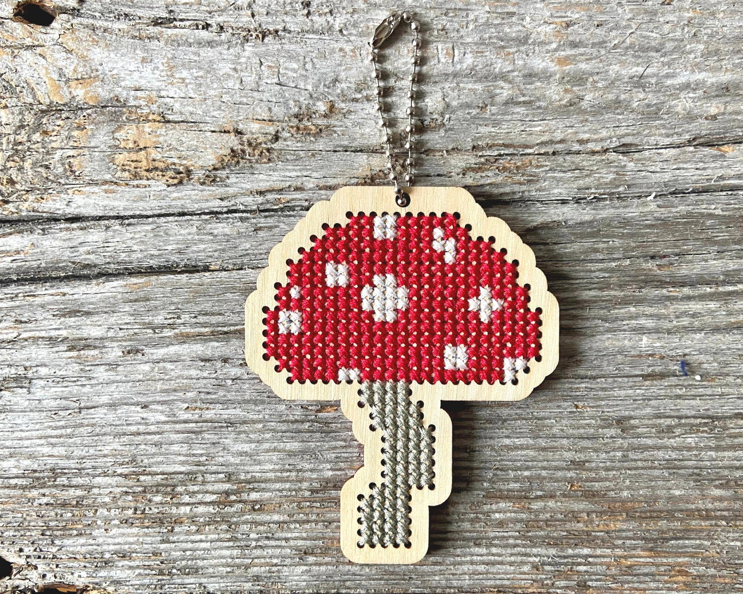 Mushroom Toadstool Cross Stitch Kit