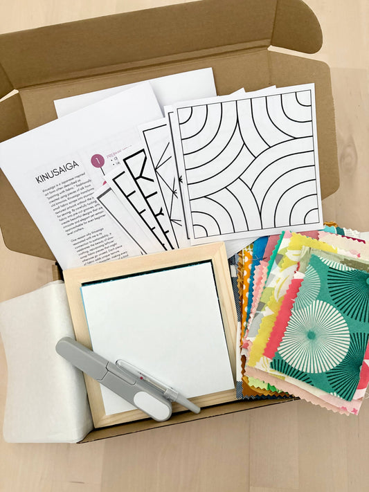 Geometric Kinusaiga Fabric Mosaic Craft Kit