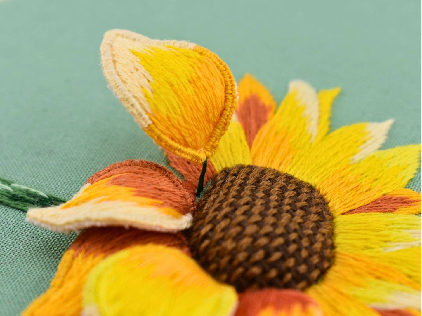Golden Glow | Sunflower DIY Embroidery Kit