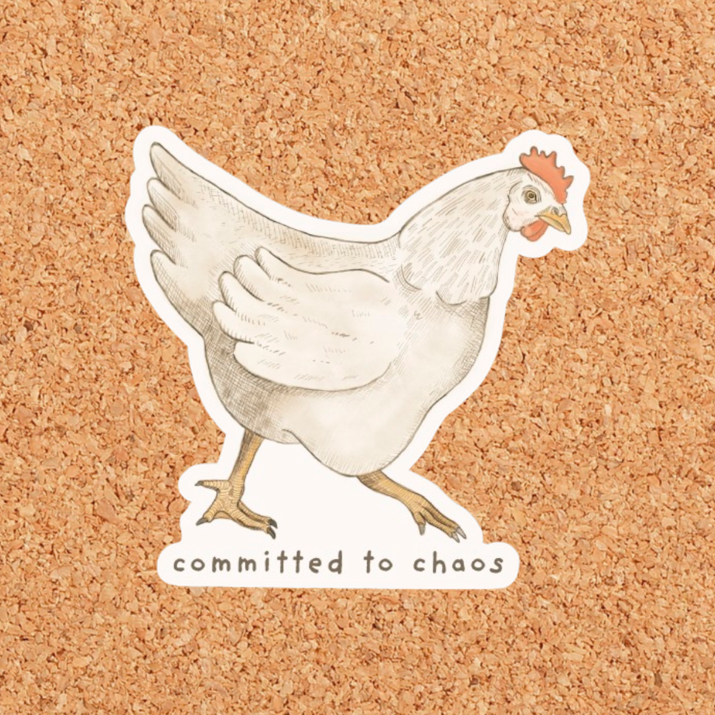 Chaos Chicken Vinyl Sticker