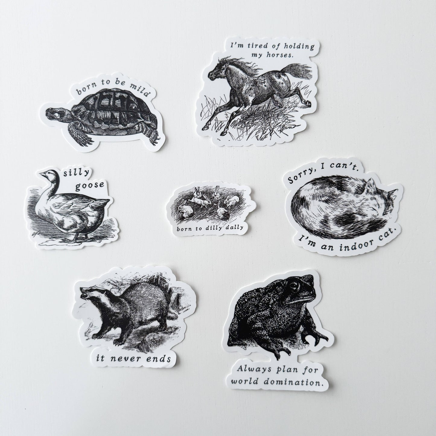 Holding My Horses Sticker