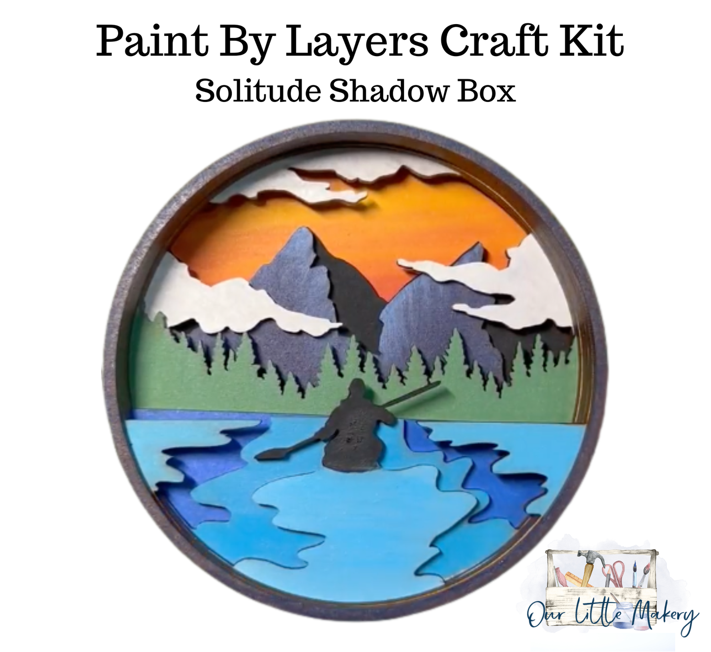 Solitude Shadow Box (DIY Acrylic Painting Kit)
