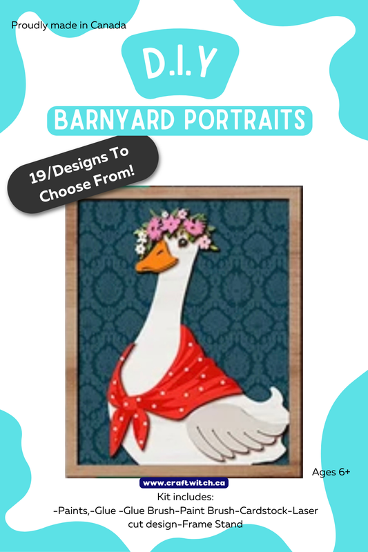Cow Barnyard DIY Acrylic Painting Kit
