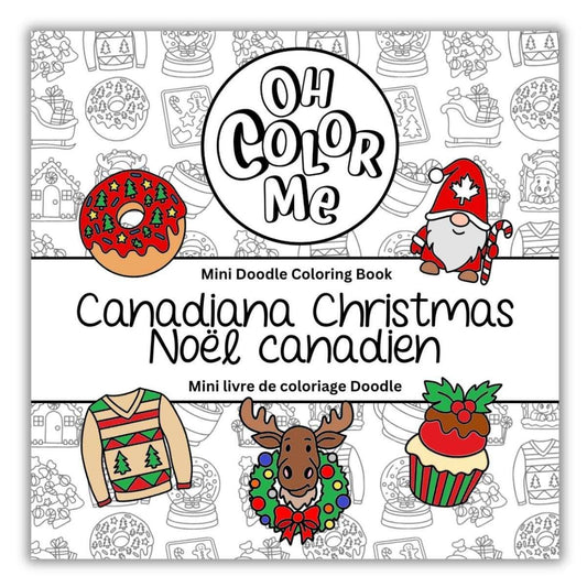 Mini Coloring Book - Canadiana Christmas, Stocking Stuffer