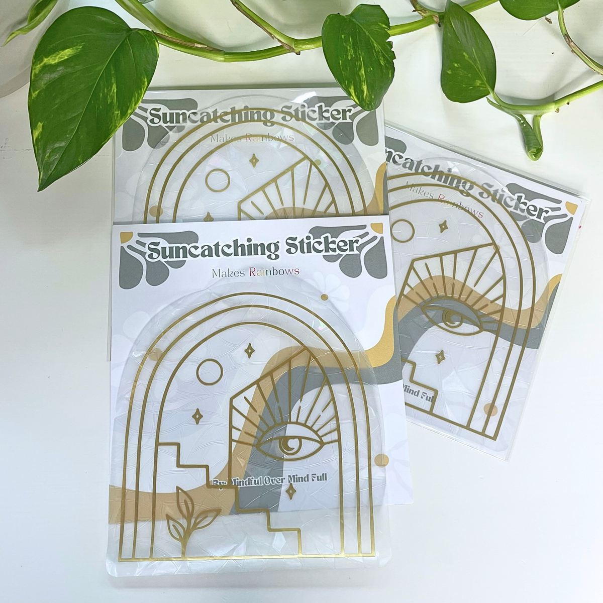 Bohemian Arch Suncatcher | Rainbow Maker | Window Cling