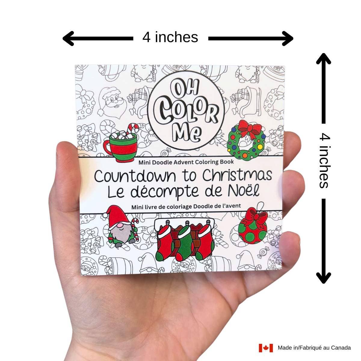 Advent Mini Coloring Book Countdown to Christmas