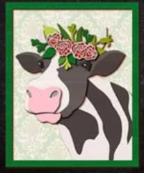 Cow Barnyard DIY Acrylic Painting Kit