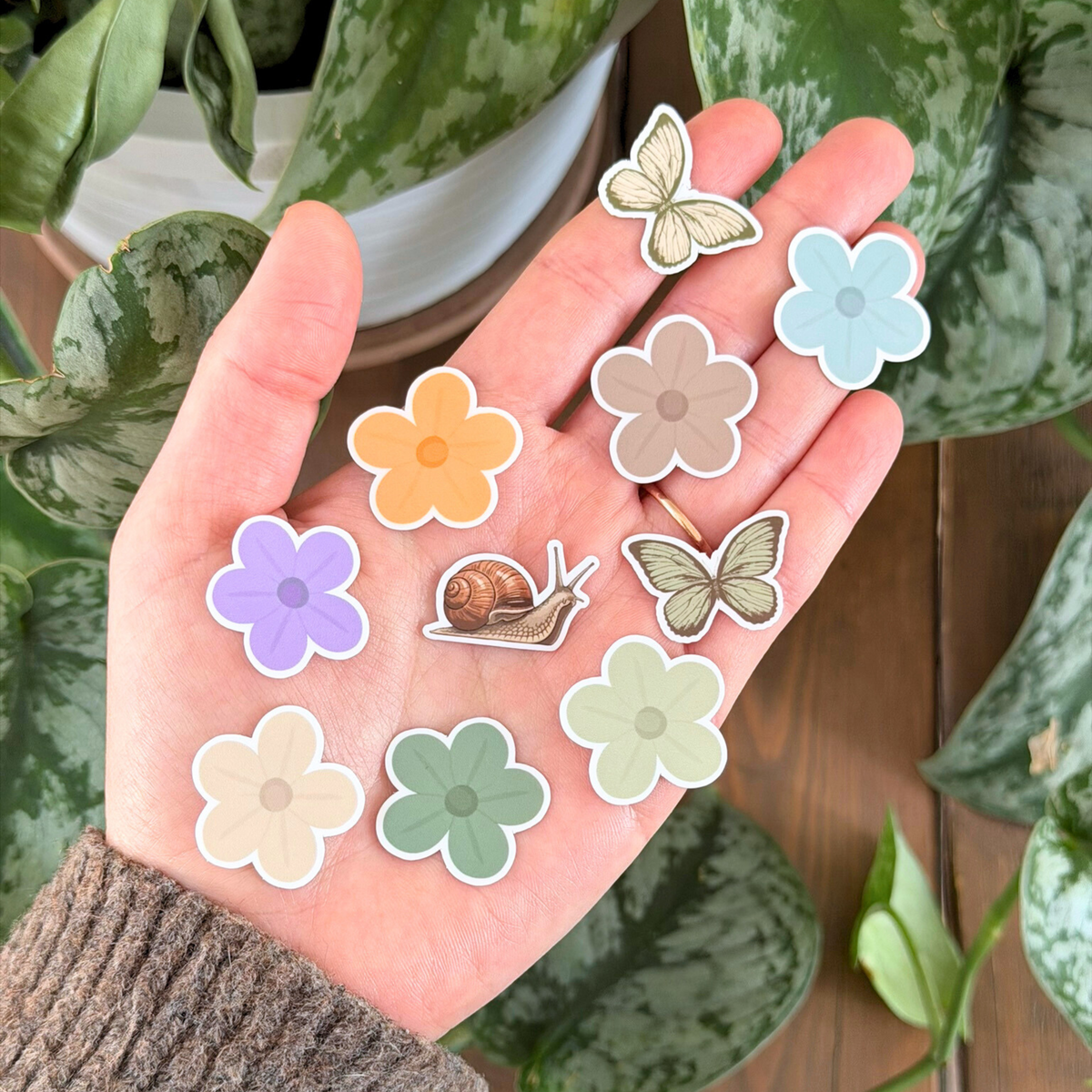 Mini Flower & Butterfly Stickers | Spring Sticker Pack