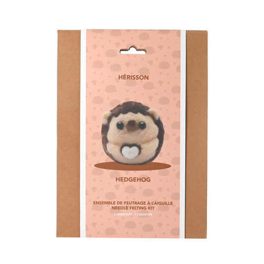 Hedgehog Needle Felting Kit