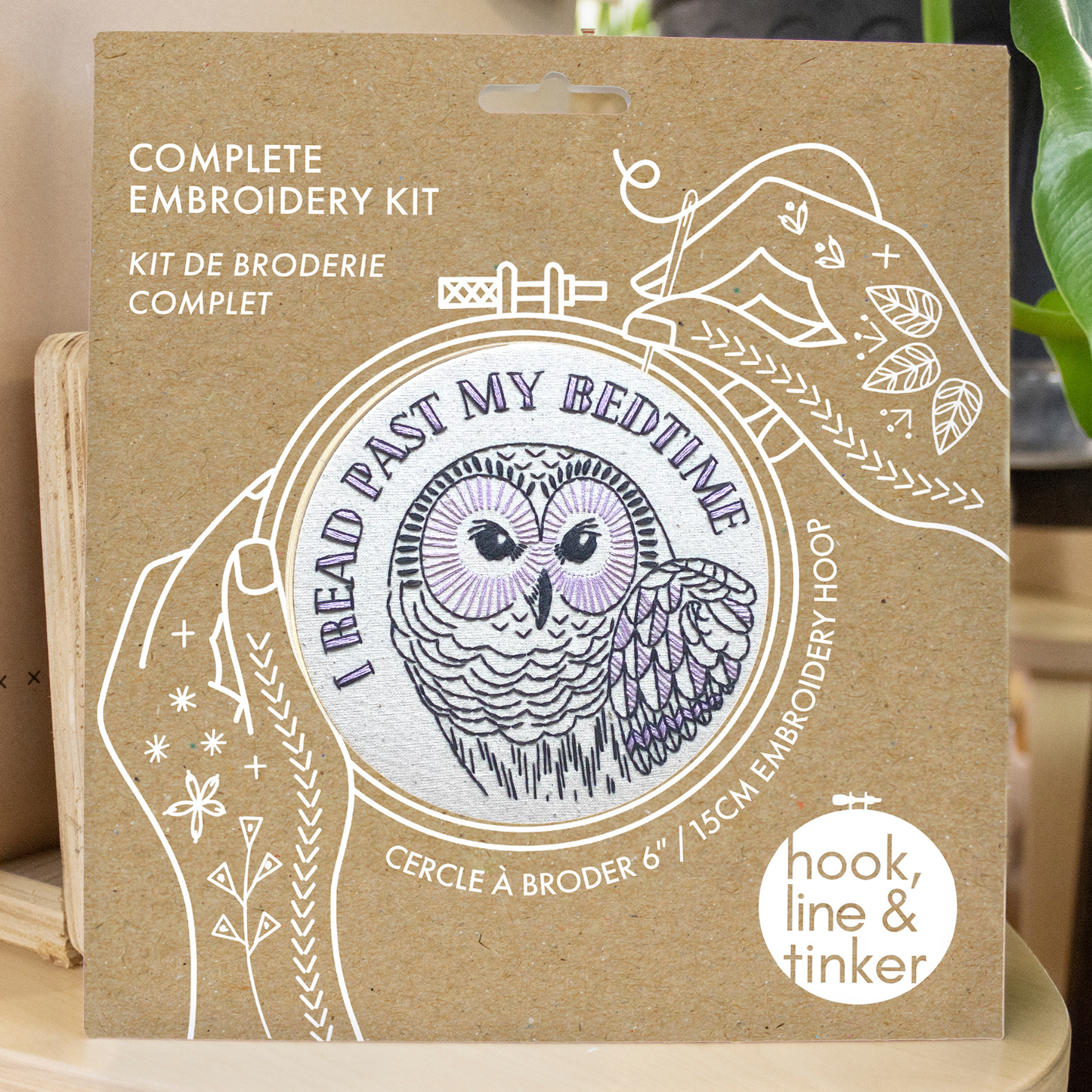 I read past my bedtime Embroidery Kit