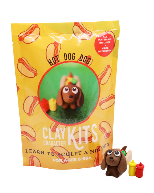 Hot Dog Dog DIY Polymer Clay Kit