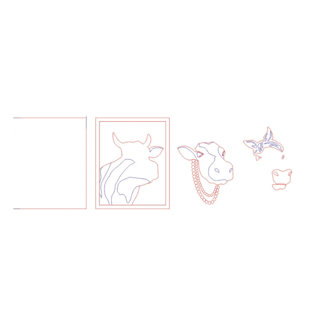 Cow Barnyard DIY Acrylic Painting Kit