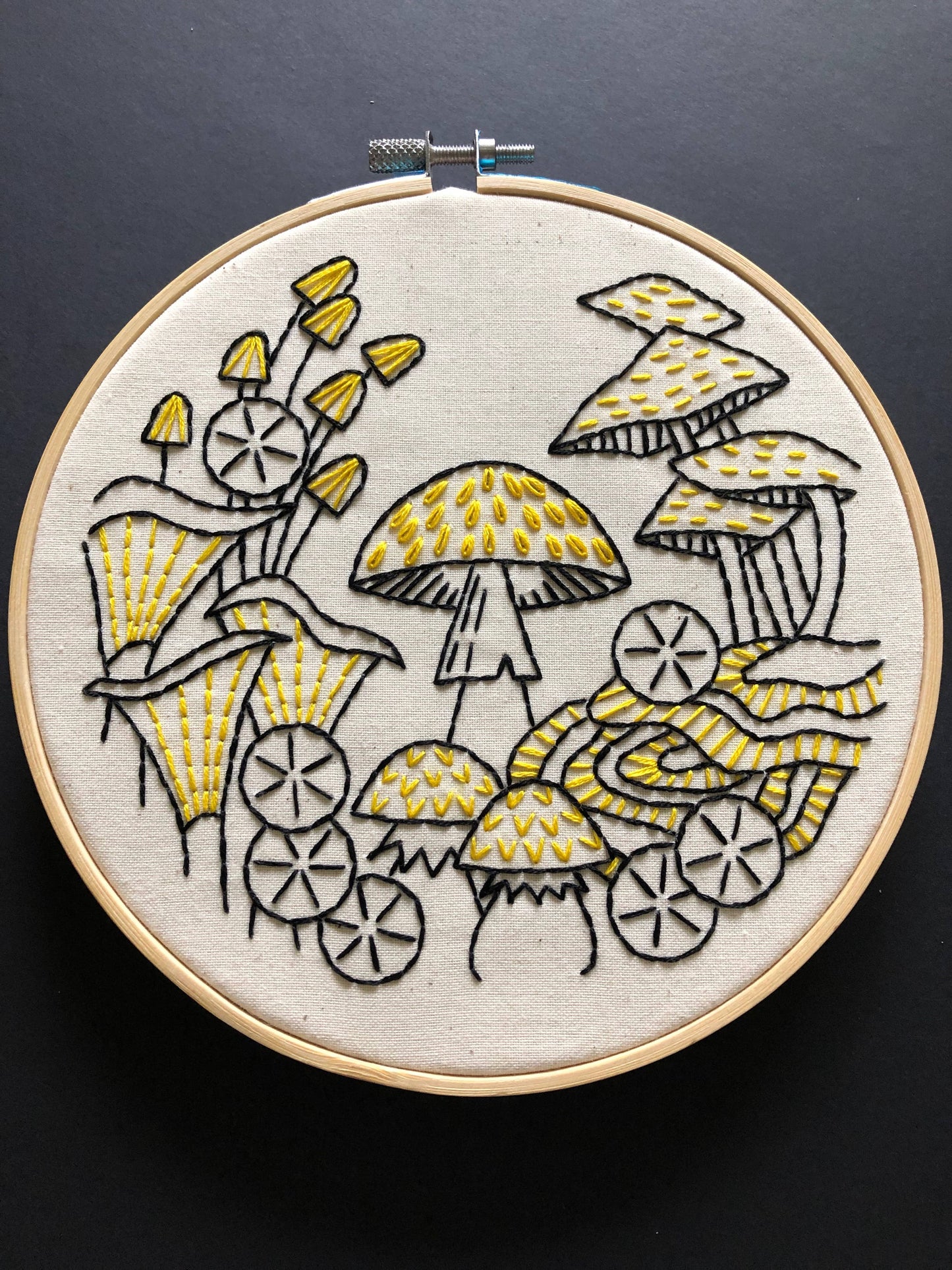 Mushrooms Embroidery Kit