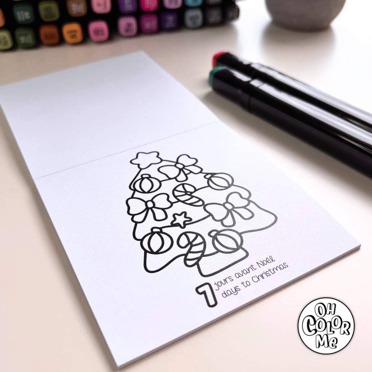 Advent Mini Coloring Book Countdown to Christmas