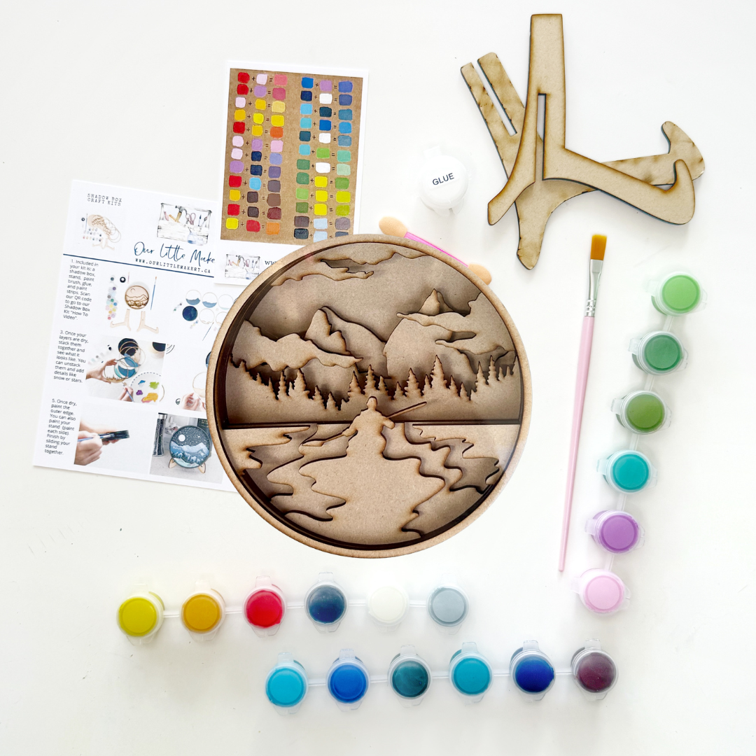 Solitude Shadow Box (DIY Acrylic Painting Kit)