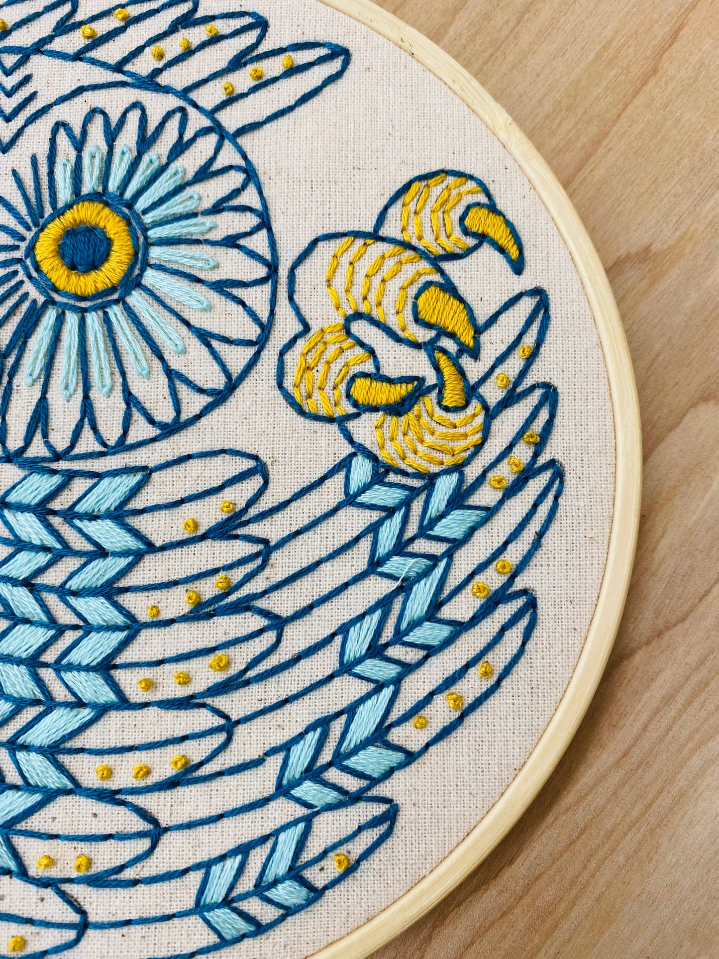 Saw Whet Owl Embroidery Kit