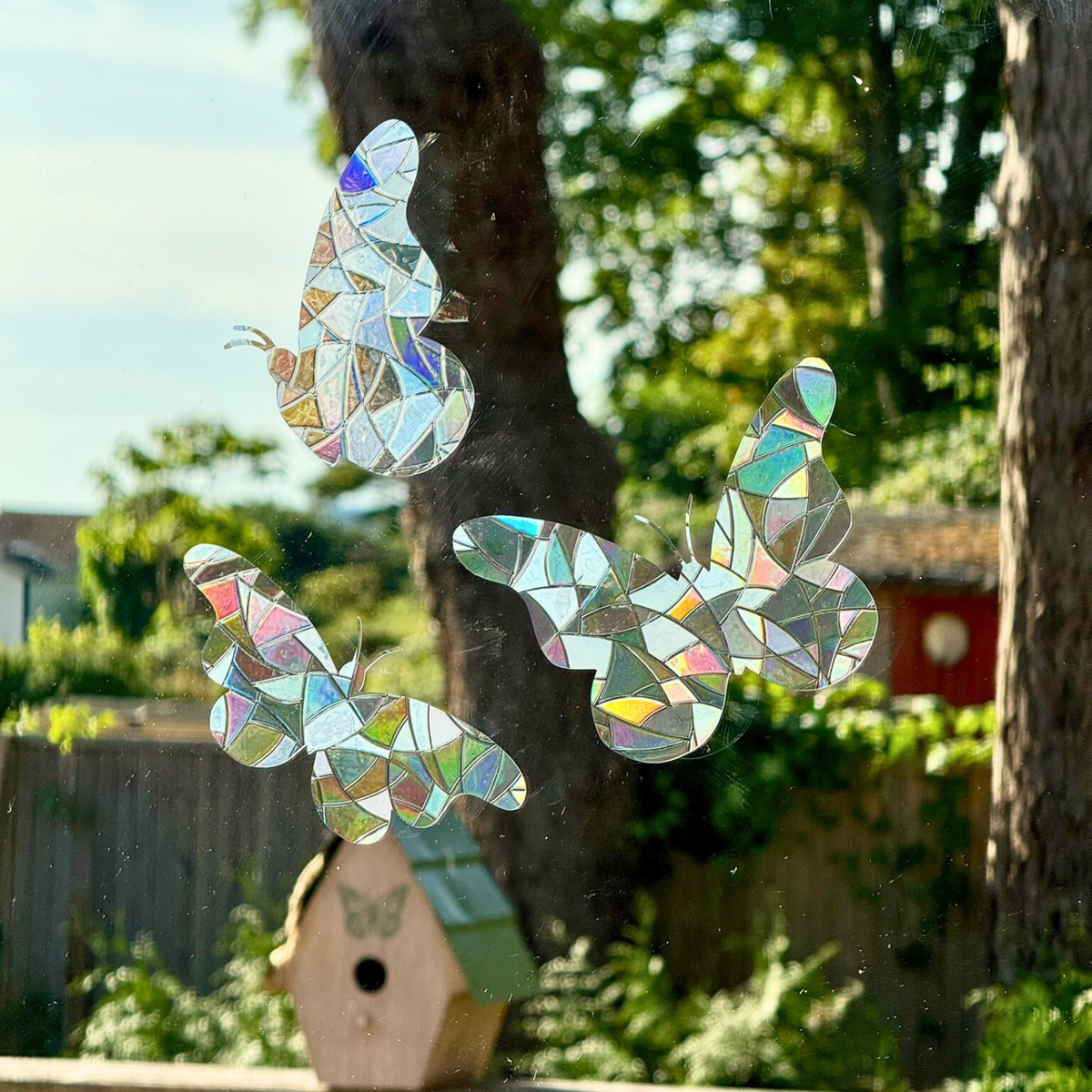 Butterfly Suncatcher Stickers | Set of 3 | Window Cling