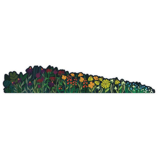 Wildflower Meadow Panoramic Sticker: XL Landscape Wraparound